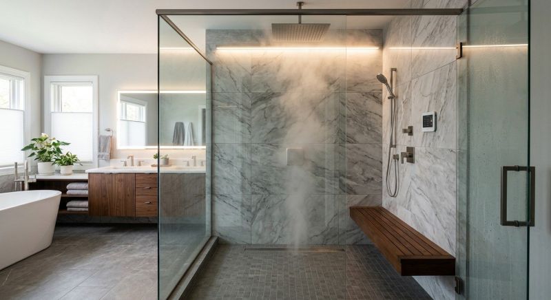 Granite Shower Installation in Licking County, OH